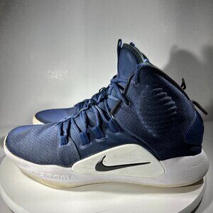 Nike Hyperdunk X Mens Size 12 Basketball Shoes Blue White Sneakers Zoom Mid Dunk